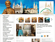 Tablet Screenshot of paroquiagaspar.com.br